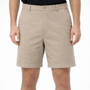 Peter Millar Salem Performance 8" Golf Shorts Mens 32 Khaki Crown Tan Beige